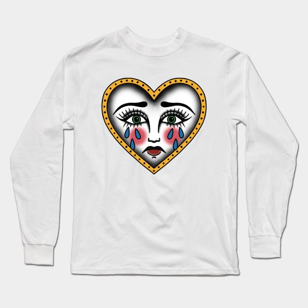 Crying heart Long Sleeve T-Shirt by NicoleHarvey